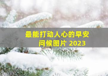 最能打动人心的早安问候图片 2023